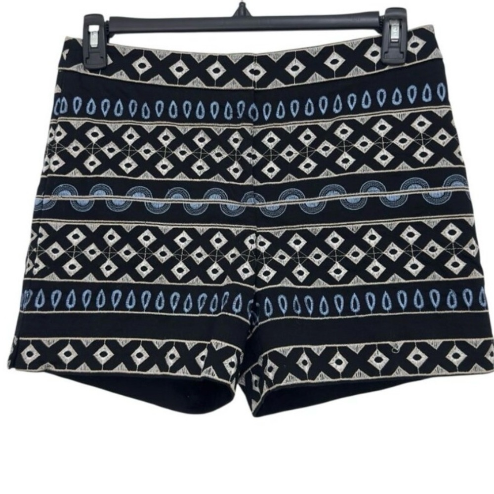 White House Black Market Patterned Embroidered Shorts